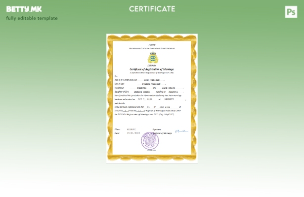 модерен стил Естонија венчаница Шаблон Word и PDF шаблон